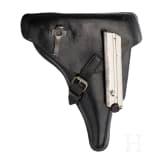 A Luger pistol by DWM, 1916, with holster
