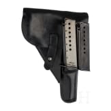 A Mauser P 38, code "svw 45", with holster