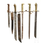 Five Bavarian bayonets