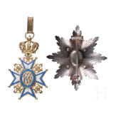 Serbischer St. Sava-Orden - brillantierter Bruststern zum Gro&szlig;offizier und Halskreuz