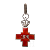 Orden vom Serbischen Roten Kreuz mit K&ouml;nigskrone, Halsdekoration ab 1882