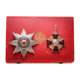 St. Anna-Orden, Garnitur der 1. Klasse mit Etui und Sch&auml;rpe, Russland, zwischen 1860 - 1870