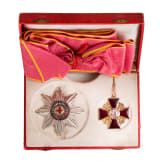 St. Anna-Orden, Garnitur der 1. Klasse mit Etui und Sch&auml;rpe, Russland, zwischen 1860 - 1870