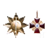 St. Anna-Orden, Garnitur der 1. Klasse mit Etui und Sch&auml;rpe, Russland, zwischen 1860 - 1870