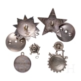 Zaristische Tapferkeitsmedaille und 17 sowjetische Auszeichnungen bzw. Kleinabzeichen, Russland ab 1915/ Sowjetunion ab 1942
