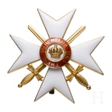 Orden der W&uuml;rttembergischen Krone - Kreuz der Ehrenritter mit Schwertern