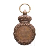 St.-Helena-Medaille mit Verleihungsurkunde f&uuml;r einen W&uuml;rttemberger