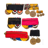 Sechs Ordensschnallen mit der KDM 1870/71