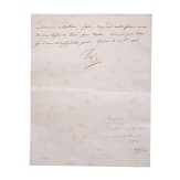 Napoleon I. - signierter Diktatbrief an Nicolas Francois Mollien, datiert "Potsdam le 25 8bre 1806"
