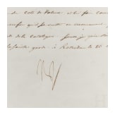 Napoleon I. - signierter Diktatbrief an den Kriegsminister Duc de Feltre, datiert "Rotterdam le 26 Octobre 1811"