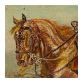 Eug&egrave;ne P&eacute;chaubes (1890 - 1967), Reitender Husar im Felde