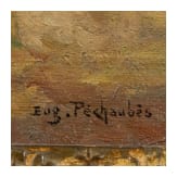 Eug&egrave;ne P&eacute;chaubes (1890 - 1967), Reitender Husar im Felde