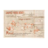 Plakat "Sauvez Votre B&eacute;b&eacute;!", um 1918