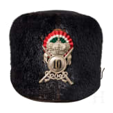Pelzm&uuml;tze M 1872 f&uuml;r Angeh&ouml;rige des Reggimento "Lancieri di Vittorio Emanuele II" Nr. 10