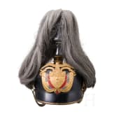 Helm f&uuml;r Offiziere, mit Paradebusch, deutsche Fertigung, um 1900