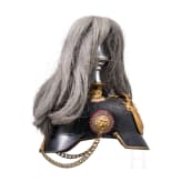 Helm f&uuml;r Offiziere, mit Paradebusch, deutsche Fertigung, um 1900