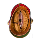 Helm f&uuml;r Offiziere, mit Paradebusch, deutsche Fertigung, um 1900