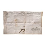 Kaiserin Maria Theresia - Diplom f&uuml;r den Consul Petro Guarini in Ravenna, datiert 1778