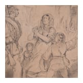 Josef Anton Strassgschwandtner (1826 - 1881) - eigenh&auml;ndige Entwurfszeichnung f&uuml;r Gem&auml;lde