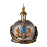 Helm f&uuml;r Mannschaften der 1. Eskadron der Leibgarde zu Pferd, um 1900/10