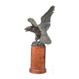 Bronzeadler auf roter Marmors&auml;ule, 19./20. Jhdt.