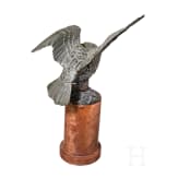 Bronzeadler auf roter Marmors&auml;ule, 19./20. Jhdt.