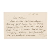 General der Infanterie Berthold von Deimling (1853-1944), eigenh&auml;ndig geschriebene und signierte Gru&szlig;karte mit Unterschrift, 1916