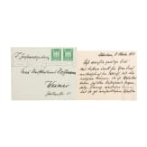 Oberst Hans von Sei&szlig;er (1874 - 1973) - Karte mit eigenh&auml;ndigem Text und Unterschrift, Kuvert adressiert an die Sammlerin, 1924
