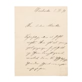 Major Hermann von Wissmann (1853 - 1905) - eigenh&auml;ndiger Brief an den damaligen Oberleutnant Georg Maercker, 1897
