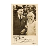 Max Schmeling (1905 - 2005) und Anny Ondra (1902 - 1987) - gemeinsam signierte Fotopostkarte nach 1933