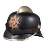 Helm f&uuml;r Angeh&ouml;rige der Feuerwehr, Reichsland Elsass-Lothringen, vor 1918