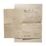 K&ouml;nig Max I. Joseph - zwei Offizierspatente, datiert 1813