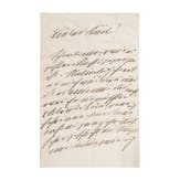 K&ouml;nig Ludwig II. von Bayern (1845 - 1886) - eigenh&auml;ndiger Brief an seinen Marstallfourier und engen Vertrauten Karl Hesselschwerdt (1840 - 1902), zwischen 1882 und 1886