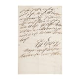 K&ouml;nig Ludwig II. von Bayern (1845 - 1886) - eigenh&auml;ndiger Brief an seinen Marstallfourier und engen Vertrauten Karl Hesselschwerdt (1840 - 1902), zwischen 1882 und 1886