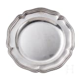 K&ouml;nig Ludwig II. von Bayern (1845 - 1886) - silberner Platzteller aus dem kgl. Tafelsilber, um 1880