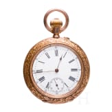K&ouml;nig Ludwig II. von Bayern - goldene Savonette mit schwerer Uhrenkette, Geschenk an seinen Oberstallmeister Max Karl Theodor Graf von Holnstein (1835 - 1895)