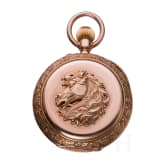 K&ouml;nig Ludwig II. von Bayern - goldene Savonette mit schwerer Uhrenkette, Geschenk an seinen Oberstallmeister Max Karl Theodor Graf von Holnstein (1835 - 1895)