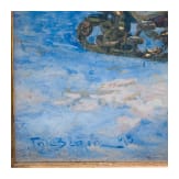 K&ouml;nig Ludwig II. - Schlittenfahrt vor Neuschwanstein, datiert 1898