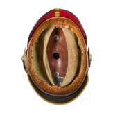 Helm M 1886 f&uuml;r Offiziere mit Tr&auml;gerfoto und zwei Dokumenten