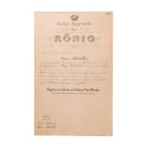 Helm M 1886 f&uuml;r Offiziere mit Tr&auml;gerfoto und zwei Dokumenten