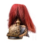 Helm M 1886 f&uuml;r Offiziere der Artillerie mit Paradebusch