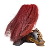 Helm M 1886 f&uuml;r Offiziere der Artillerie mit Paradebusch