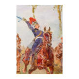 Gem&auml;lde "Artillerie im Angriff" von Anton Hoffmann (1863-1938)