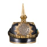 Helm f&uuml;r Offiziere im 1. Gro&szlig;herzoglich Mecklenburgischen Dragoner-Regiment Nr. 17, um 1900