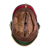 Helm f&uuml;r Offiziere im 1. Gro&szlig;herzoglich Mecklenburgischen Dragoner-Regiment Nr. 17, um 1900