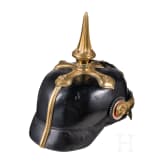 Helm f&uuml;r Offiziere im 1. Gro&szlig;herzoglich Mecklenburgischen Dragoner-Regiment Nr. 17, um 1900
