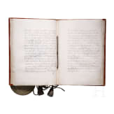 K&ouml;nig Friedrich II von Preu&szlig;en (1712 - 1786) - Adelsbrief f&uuml;r den "Obristlieutenant Lepsischen Regiments Gottfried von Seel" vom 9. Januar 1742