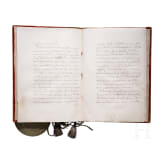 K&ouml;nig Friedrich II von Preu&szlig;en (1712 - 1786) - Adelsbrief f&uuml;r den "Obristlieutenant Lepsischen Regiments Gottfried von Seel" vom 9. Januar 1742