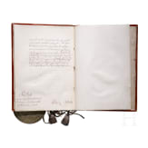 K&ouml;nig Friedrich II von Preu&szlig;en (1712 - 1786) - Adelsbrief f&uuml;r den "Obristlieutenant Lepsischen Regiments Gottfried von Seel" vom 9. Januar 1742