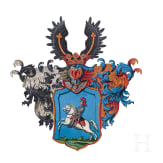 K&ouml;nig Friedrich II von Preu&szlig;en (1712 - 1786) - Adelsbrief f&uuml;r den "Obristlieutenant Lepsischen Regiments Gottfried von Seel" vom 9. Januar 1742